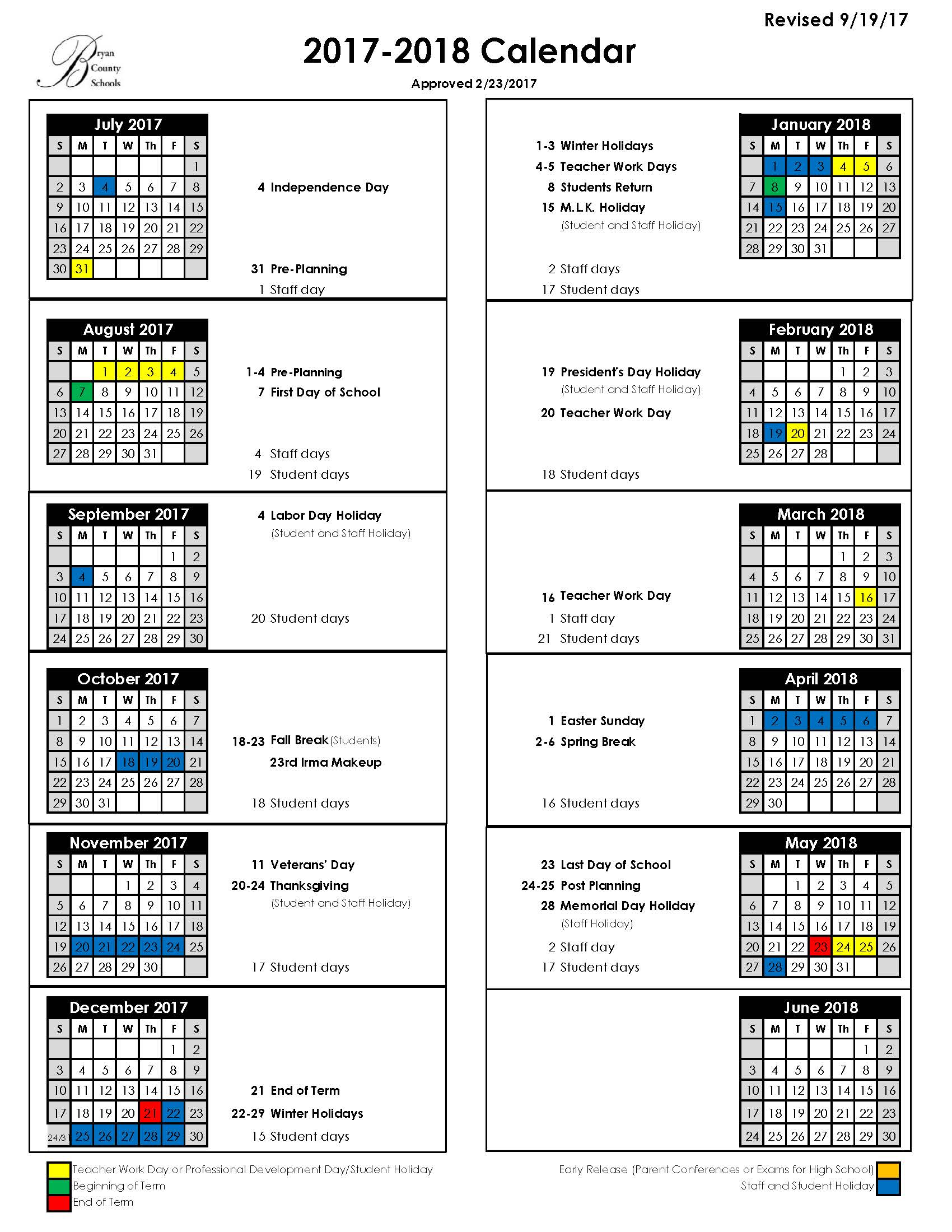 University Of Iowa Academic Calendar Time Table