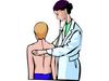 Nurse with student clipart