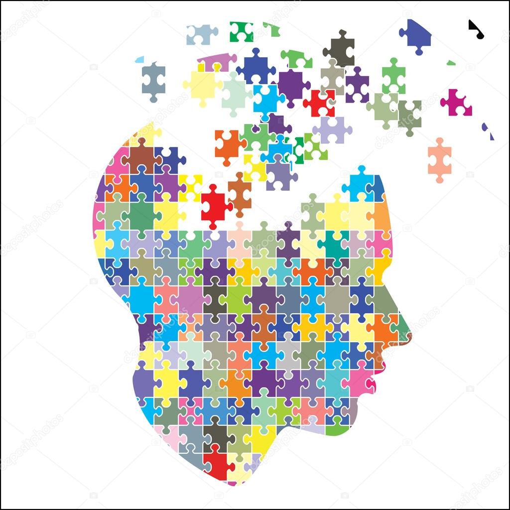 Image: puzzle head